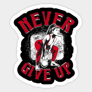 Never Give Up Sticker